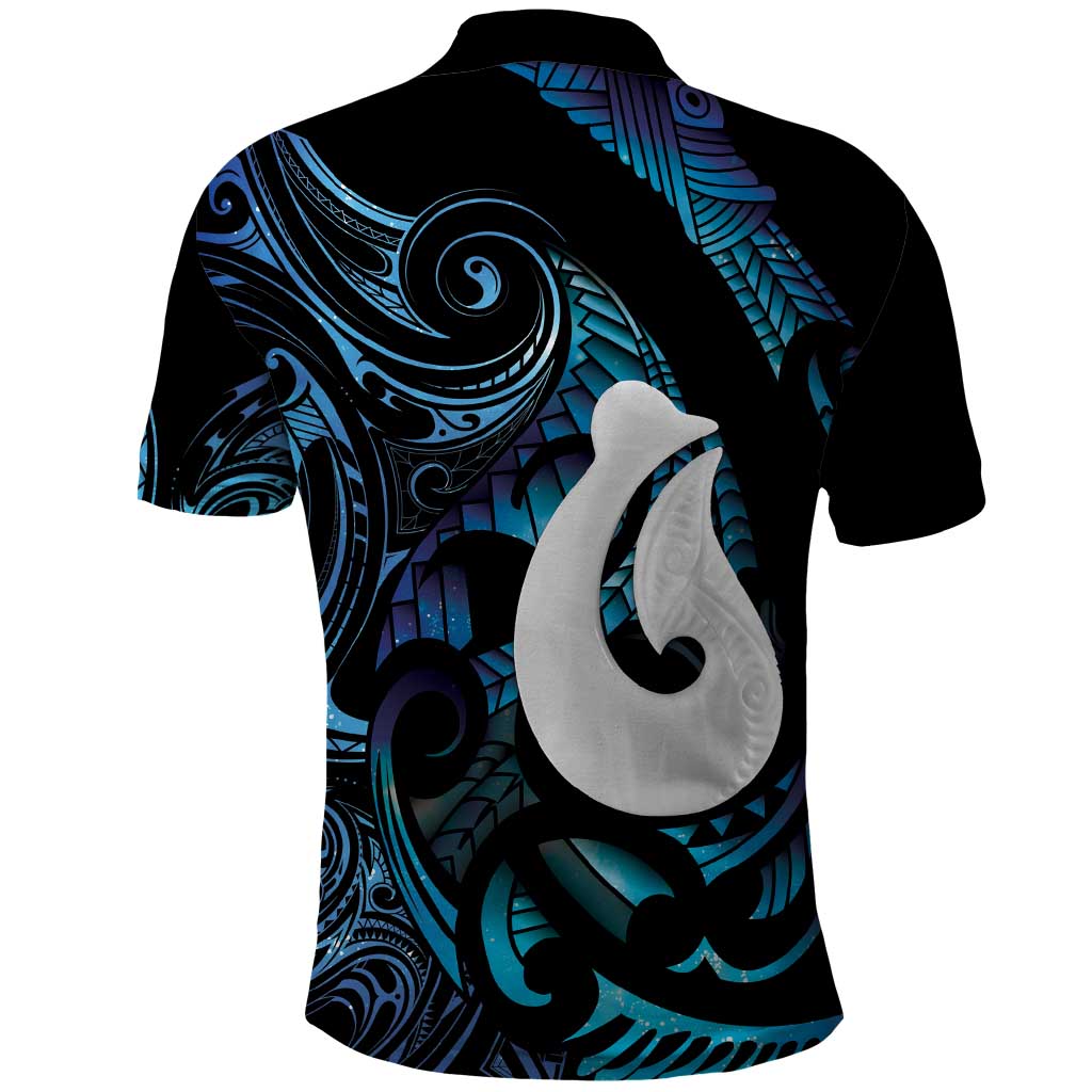 Hei Matau New Zealand Matariki Polo Shirt NZ Fish Hook Maori Art