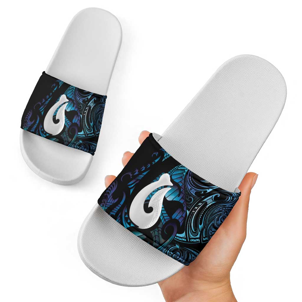 Hei Matau New Zealand Matariki Slide Sandals NZ Fish Hook Maori Art