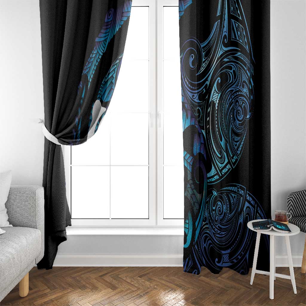 Hei Matau New Zealand Matariki Window Curtain NZ Fish Hook Maori Art