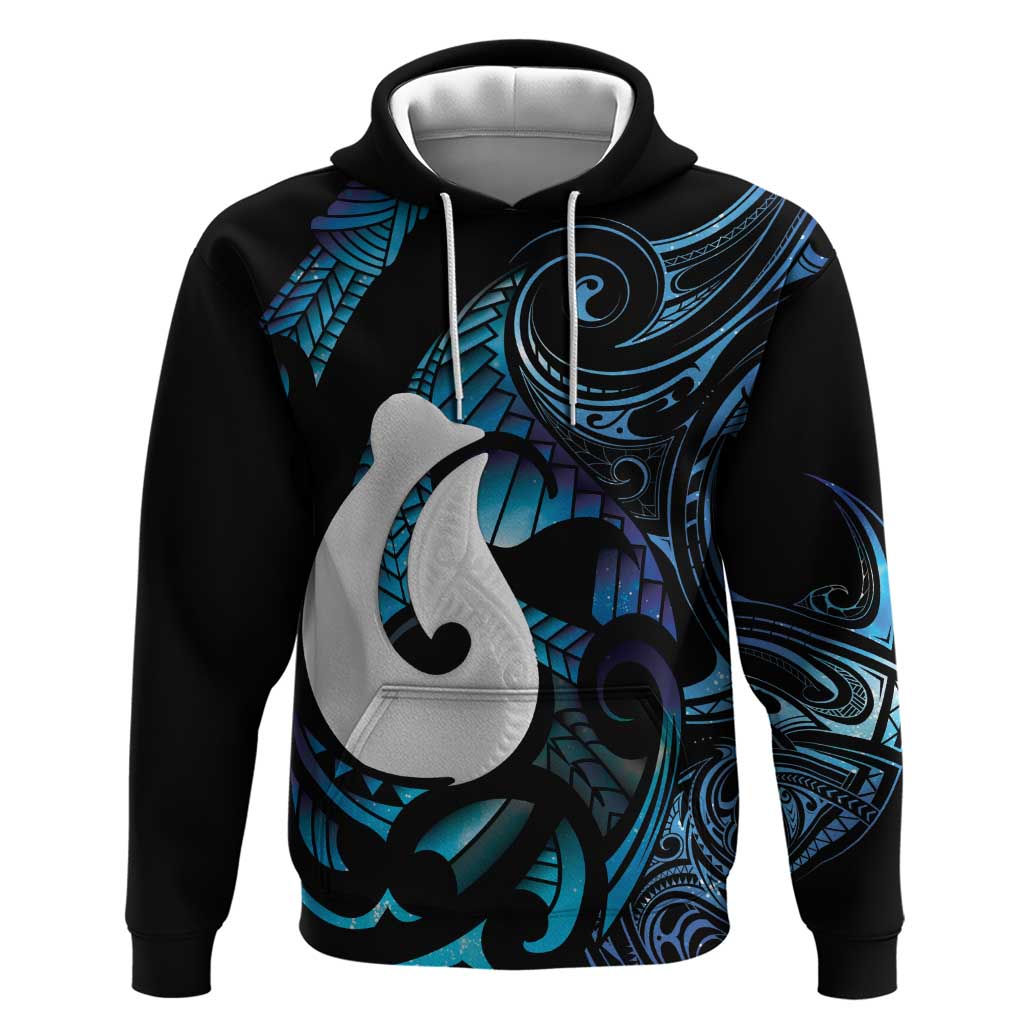 Hei Matau New Zealand Matariki Zip Hoodie NZ Fish Hook Maori Art