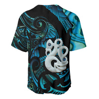 Manaia New Zealand Matariki Baseball Jersey NZ Paua Shell Maori Art