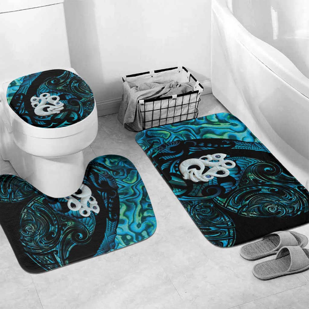 Manaia New Zealand Matariki Bathroom Set NZ Paua Shell Maori Art
