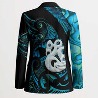 Manaia New Zealand Matariki Blazer NZ Paua Shell Maori Art