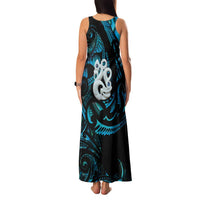 Manaia New Zealand Matariki Family Matching Tank Maxi Dress and Hawaiian Shirt NZ Paua Shell Maori Art LT14 - Polynesian Pride