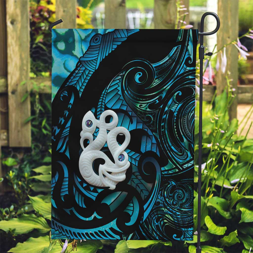 Manaia New Zealand Matariki Garden Flag NZ Paua Shell Maori Art