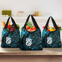 Manaia New Zealand Matariki Grocery Bag NZ Paua Shell Maori Art