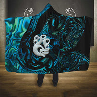Manaia New Zealand Matariki Hooded Blanket NZ Paua Shell Maori Art