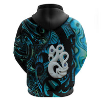 Manaia New Zealand Matariki Hoodie NZ Paua Shell Maori Art