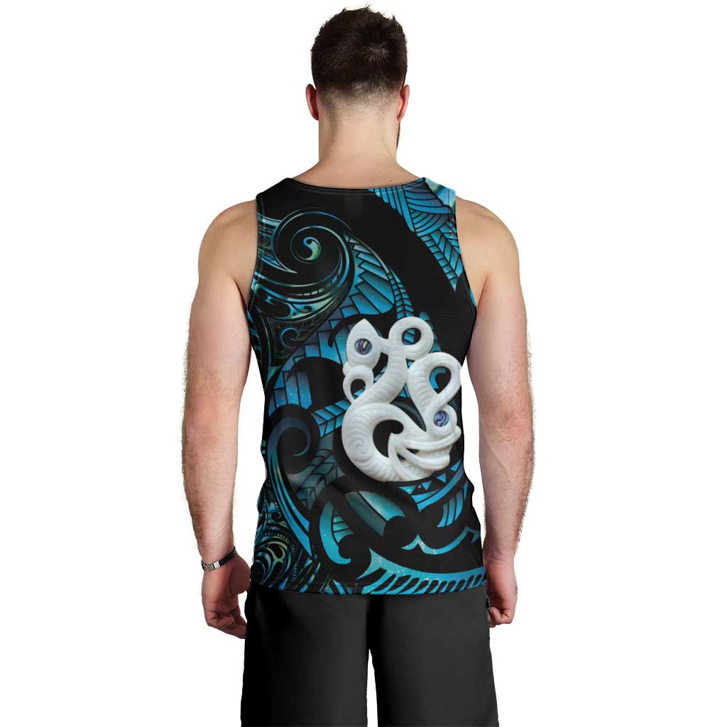 Manaia New Zealand Matariki Men Tank Top NZ Paua Shell Maori Art