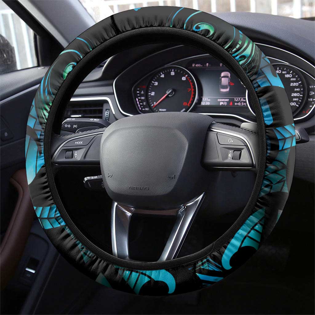 Manaia New Zealand Matariki Steering Wheel Cover NZ Paua Shell Maori Art