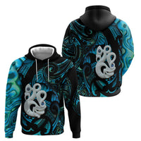 Manaia New Zealand Matariki Zip Hoodie NZ Paua Shell Maori Art