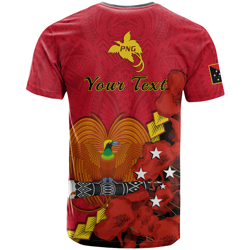Custom Remembrance Day PNG T Shirt Papua New Guinea We Will Remember Them LT14 - Polynesian Pride