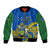 Polynesian Pride Independence Day Solomon Islands Bomber Jacket Happy 45th Anniversary LT14 Unisex Blue - Polynesian Pride