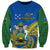 Polynesian Pride Independence Day Solomon Islands Sweatshirt Happy 45th Anniversary LT14 Unisex Blue - Polynesian Pride