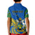 Personalised Independence Day Solomon Islands Kid Polo Shirt Happy 45th Anniversary LT14 - Polynesian Pride