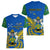 Personalised Independence Day Solomon Islands Women V Neck T Shirt Happy 45th Anniversary LT14 - Polynesian Pride