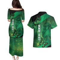 Personalised World Mental Health Awareness Month Couples Matching Puletasi and Hawaiian Shirt Warriors Brave Strong Galaxy Vibes LT14 - Polynesian Pride