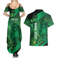 Personalised World Mental Health Awareness Month Couples Matching Summer Maxi Dress and Hawaiian Shirt Warriors Brave Strong Galaxy Vibes LT14 - Polynesian Pride