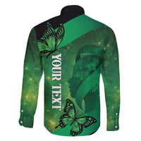 Personalised World Mental Health Awareness Month Family Matching Off The Shoulder Long Sleeve Dress and Hawaiian Shirt Warriors Brave Strong Galaxy Vibes LT14 - Polynesian Pride