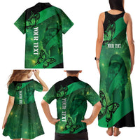 Personalised World Mental Health Awareness Month Family Matching Tank Maxi Dress and Hawaiian Shirt Warriors Brave Strong Galaxy Vibes LT14 - Polynesian Pride