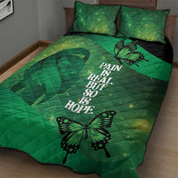 World Mental Health Awareness Month Quilt Bed Set Warriors Brave Strong Galaxy Vibes LT14 - Polynesian Pride