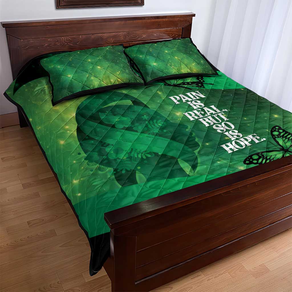 World Mental Health Awareness Month Quilt Bed Set Warriors Brave Strong Galaxy Vibes LT14 - Polynesian Pride