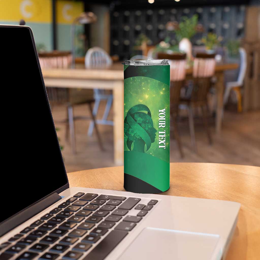 Personalised World Mental Health Awareness Month Skinny Tumbler Warriors Brave Strong Galaxy Vibes LT14 - Polynesian Pride