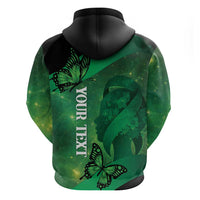 Personalised World Mental Health Awareness Month Zip Hoodie Warriors Brave Strong Galaxy Vibes LT14 - Polynesian Pride