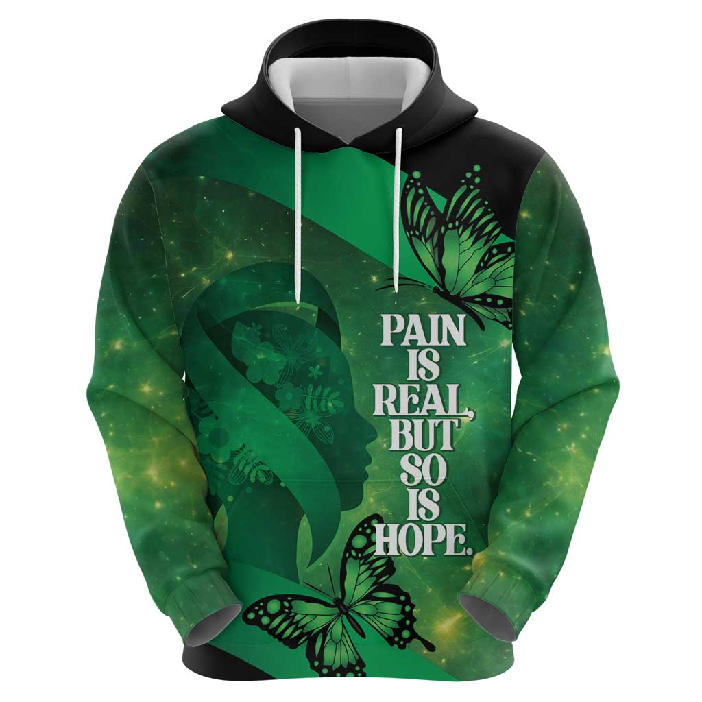 Personalised World Mental Health Awareness Month Zip Hoodie Warriors Brave Strong Galaxy Vibes LT14 - Polynesian Pride