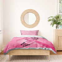 Polynesia Breast Cancer Awareness Month Bedding Set Pink Ribbon Mix Butterflies