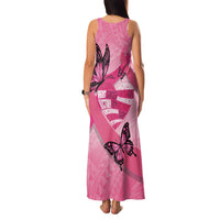 Polynesia Breast Cancer Awareness Month Family Matching Tank Maxi Dress and Hawaiian Shirt Pink Ribbon Mix Butterflies LT14 - Polynesian Pride