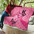 Polynesia Breast Cancer Awareness Month Quilt Pink Ribbon Mix Butterflies