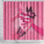 Polynesia Breast Cancer Awareness Month Shower Curtain Pink Ribbon Mix Butterflies