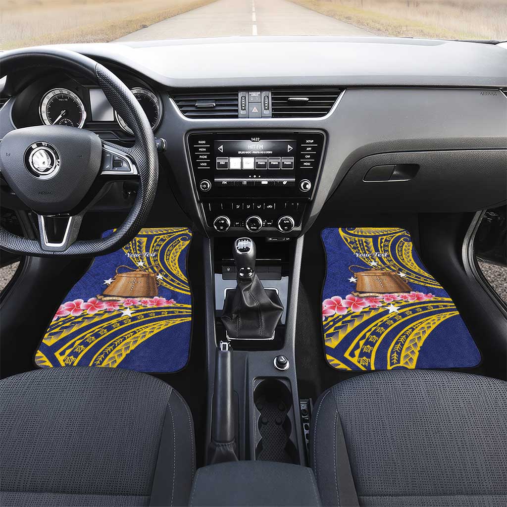 Personalised Tokelau Tokehega Day Car Mats Tokelauan Tatau Flag Color - Polynesian Pride