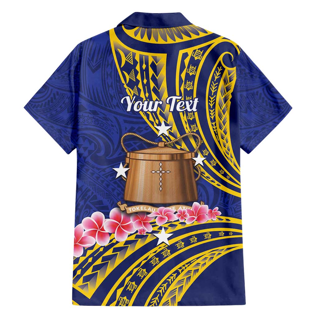 Personalised Tokelau Tokehega Day Family Matching Off Shoulder Short Dress and Hawaiian Shirt Tokelauan Tatau Flag Color LT14 - Polynesian Pride