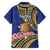 Personalised Tokelau Tokehega Day Family Matching Short Sleeve Bodycon Dress and Hawaiian Shirt Tokelauan Tatau Flag Color - Polynesian Pride