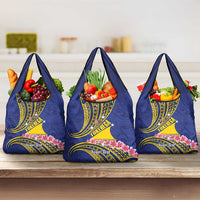 Personalised Tokelau Tokehega Day Grocery Bag Tokelauan Tatau Flag Color - Polynesian Pride