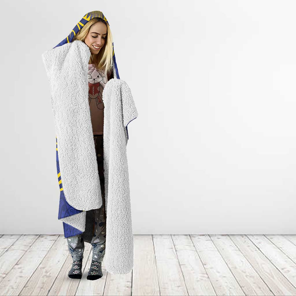 Personalised Tokelau Tokehega Day Hooded Blanket Tokelauan Tatau Flag Color - Polynesian Pride