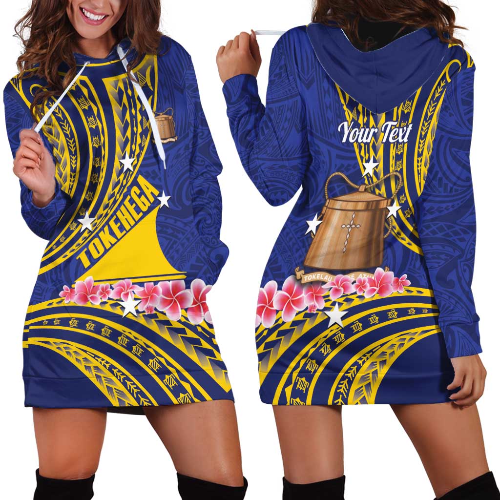 Personalised Tokelau Tokehega Day Hoodie Dress Tokelauan Tatau Flag Color LT14 - Polynesian Pride