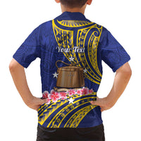 Personalised Tokelau Tokehega Day Kid Hawaiian Shirt Tokelauan Tatau Flag Color LT14 - Polynesian Pride