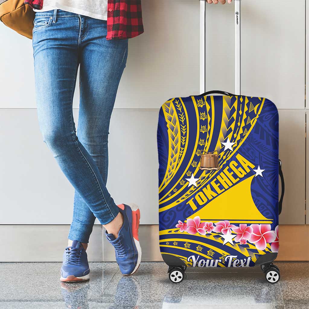 Personalised Tokelau Tokehega Day Luggage Cover Tokelauan Tatau Flag Color LT14 - Polynesian Pride