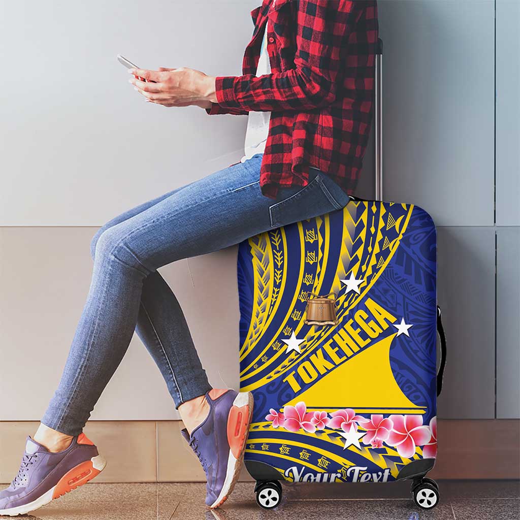 Personalised Tokelau Tokehega Day Luggage Cover Tokelauan Tatau Flag Color LT14 - Polynesian Pride