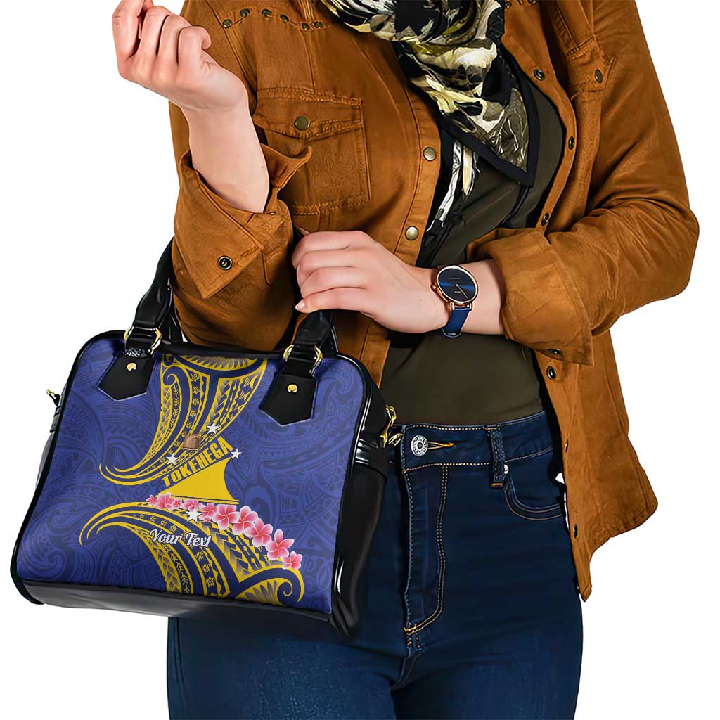 Personalised Tokelau Tokehega Day Shoulder Handbag Tokelauan Tatau Flag Color - Polynesian Pride