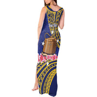 Personalised Tokelau Tokehega Day Tank Maxi Dress Tokelauan Tatau Flag Color LT14 - Polynesian Pride