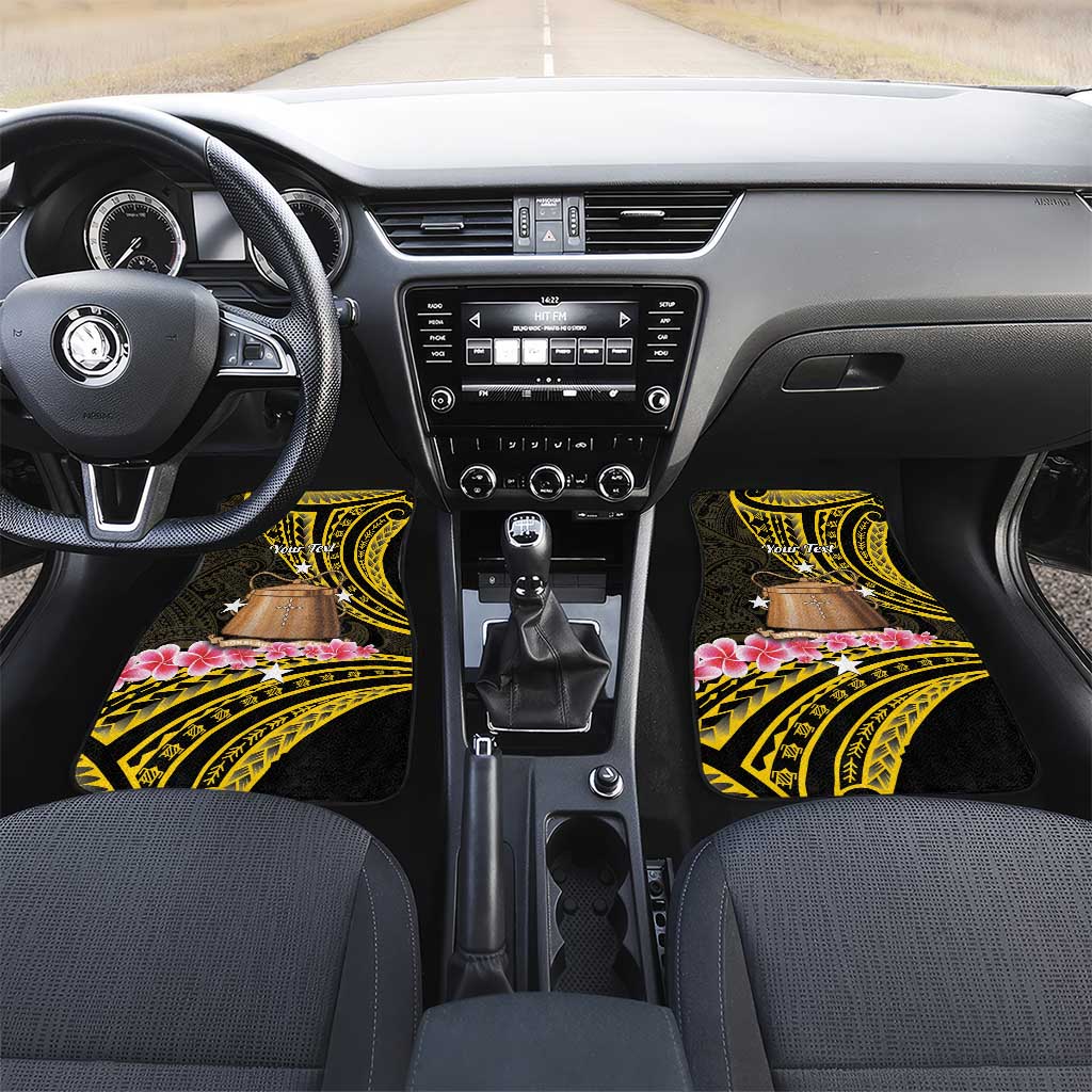 Personalised Tokelau Tokehega Day Car Mats Tokelauan Tatau Black Color - Polynesian Pride