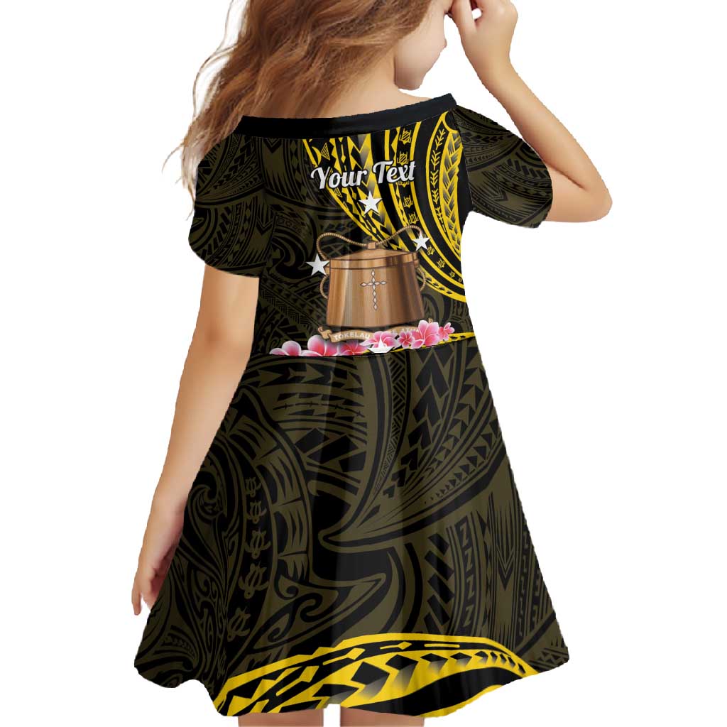 Personalised Tokelau Tokehega Day Family Matching Long Sleeve Bodycon Dress and Hawaiian Shirt Tokelauan Tatau Black Color LT14 - Polynesian Pride
