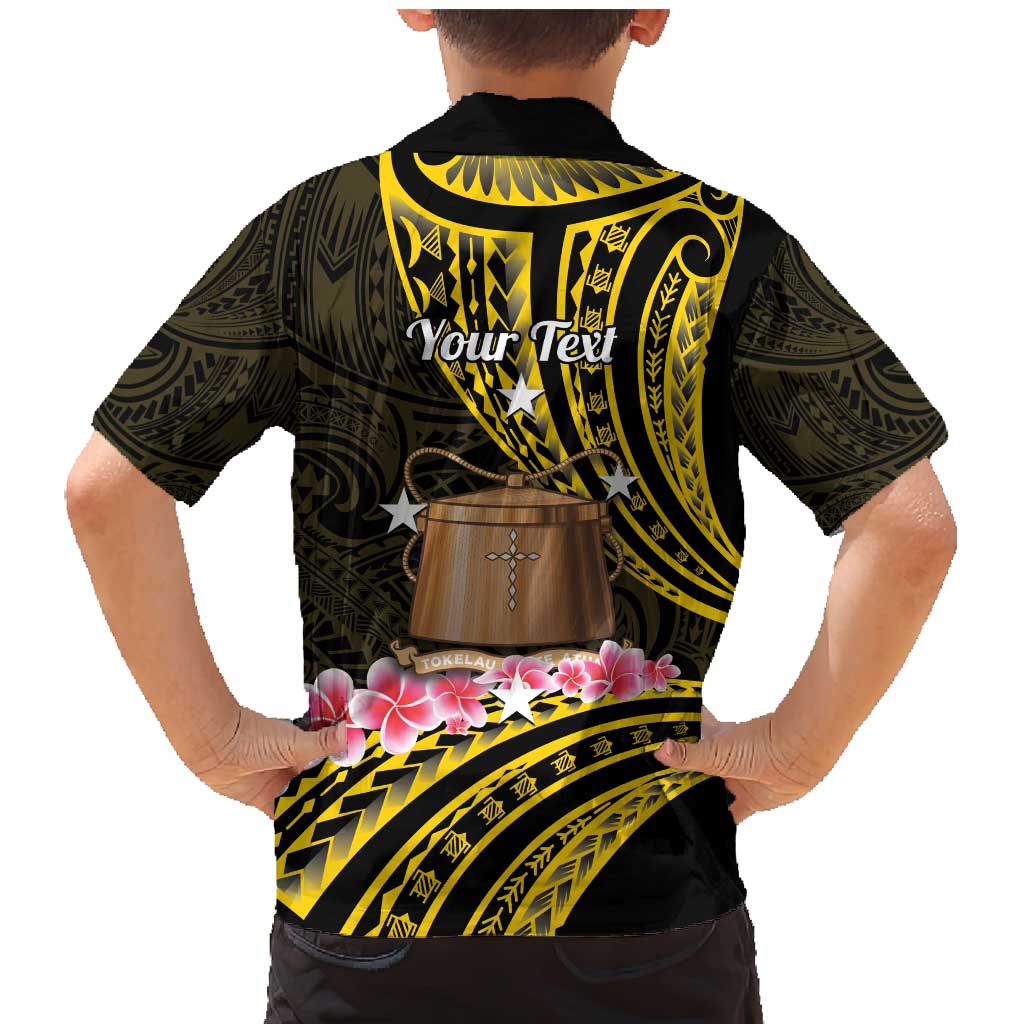Personalised Tokelau Tokehega Day Family Matching Mermaid Dress and Hawaiian Shirt Tokelauan Tatau Black Color LT14 - Polynesian Pride