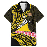Personalised Tokelau Tokehega Day Family Matching Mermaid Dress and Hawaiian Shirt Tokelauan Tatau Black Color LT14 Dad's Shirt - Short Sleeve Black - Polynesian Pride