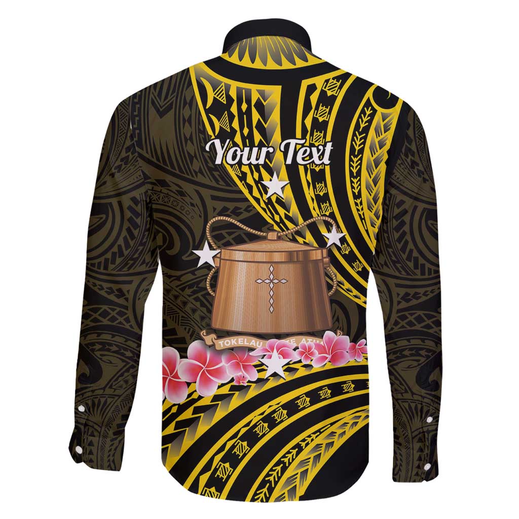 Personalised Tokelau Tokehega Day Family Matching Puletasi and Hawaiian Shirt Tokelauan Tatau Black Color LT14 - Polynesian Pride