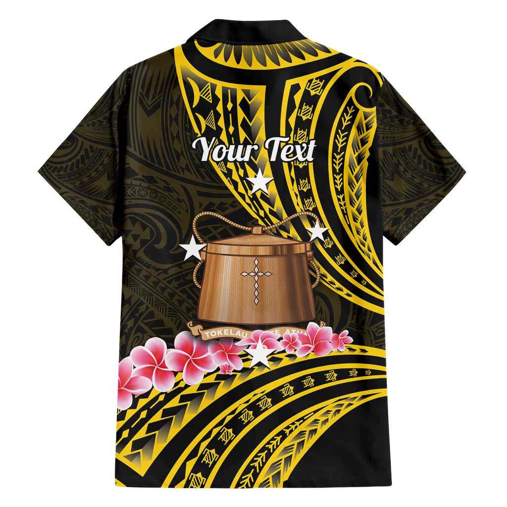 Personalised Tokelau Tokehega Day Family Matching Short Sleeve Bodycon Dress and Hawaiian Shirt Tokelauan Tatau Black Color LT14 - Polynesian Pride